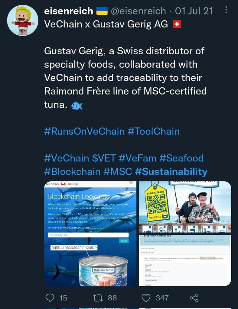 eisenreich's tweet photo. If VeChain isn't on your radar in a discussion about green 🌱 #sustainable tech, you need to take a closer look! 👀

Read More 👇
https://t.co/vd1msFfDbA

#VeChain $VET #VeFam #Blockchain https://t.co/KROmgtyPTT