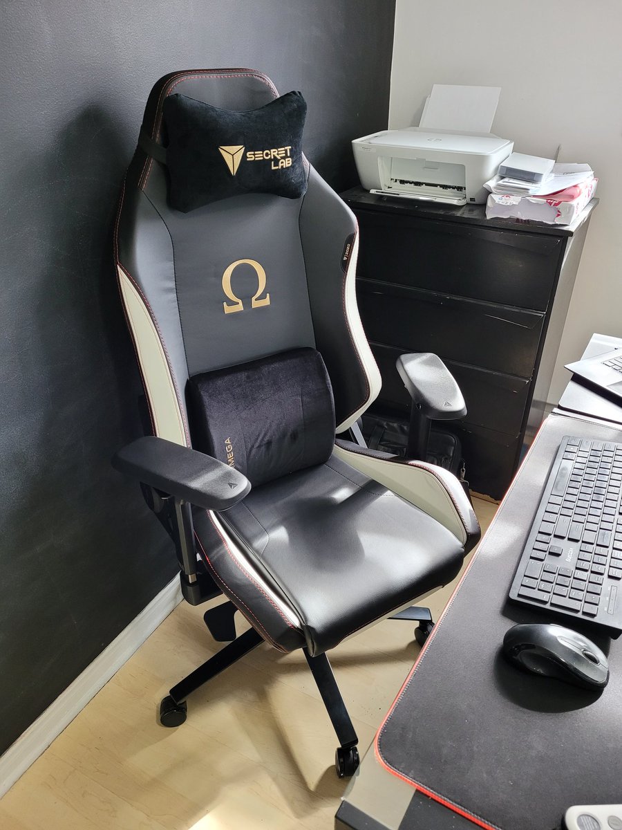 fdaigneault's tweet photo. Meilleure investissement pour le confort et l'ergonomie en télétravail! Merci à @secretlabchairs ! #secretlab https://t.co/TdnvXHKLFk