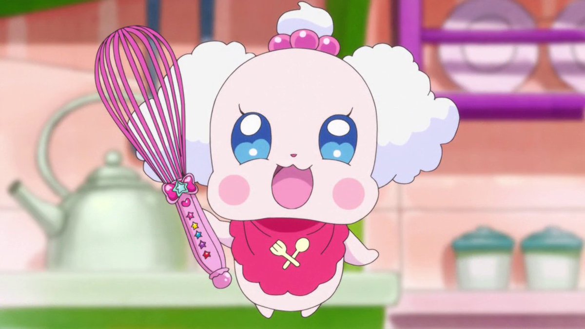 MagicalBoyOtd's tweet photo. The Magical Mascot of the hour is Pekorin from 'Kira Kira Precure A La Mode'! https://t.co/ga1FW9w7BU