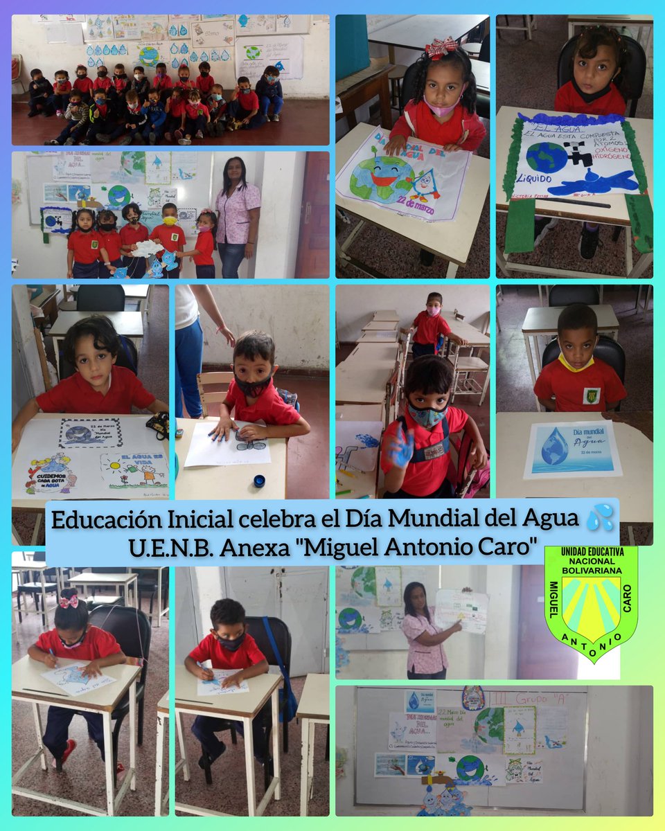 Nuestros niños y niñas de Educación Inicial de la @EscMiguelACaro celebraron con alegría y conciencia el Día Mundial del Agua 💦
@MPPEDUCACION @_LaAvanzadora @ZonaEducativaDC @gracielamarilis @HidroCapital2
#ManosProductivas