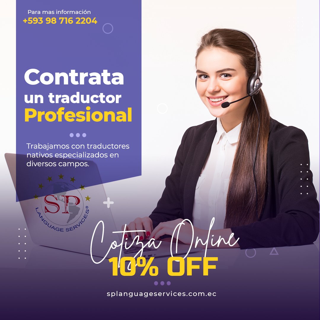 SpLanguage's tweet photo. No pierdas el tiempo con traductores en linea gratuitos, contrata un  traductor profesional!
https://t.co/sDYYq4U5pw 
info@splanguageservices.com.ec
https://t.co/WcZFMNWX7Q
#traduccion #servicios #traduccionprofesional #traduccioncertificada #translators #englishtospanish https://t.co/PpmMhLZXJZ