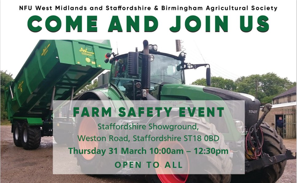 Looking forward to the @NFUWestMids Health &amp; Safety event tomorrow. Been busy setting up today. Hope to see you there <a href="/sarahfaulkner7/">Sarah Faulkner</a> <a href="/NFUShrops/">NFU Shropshire</a> <a href="/nfu_farmsafety/">NFU Farm Safety</a> <a href="/TheAHDB/">AHDB</a> <a href="/FCNcharity/">The Farming Community Network</a> <a href="/RABIWestMids/">RABI West Midlands</a> <a href="/tilly_trailer/">Tilly Pass</a> <a href="/MachinesKo/">KOMachinesLtd</a> <a href="/DavidatWestons/">David Exwood</a> <a href="/robertnewbery/">Rob Newbery</a> <a href="/CXCSltd/">CXCS Agricultural Compliance</a> <a href="/DefraGovUK/">Defra UK</a>