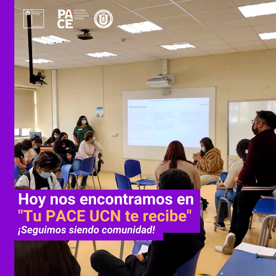 paceucn's tweet image. ¡Hoy recibimos felizmente a nuestros y nuestras estudiantes pertenecientes a PACE UCN Generación 2021! 🥰

A través de la actividad “Tu PACE te recibe” pudimos compartir y dar la bienvenida a este segundo año académico.
