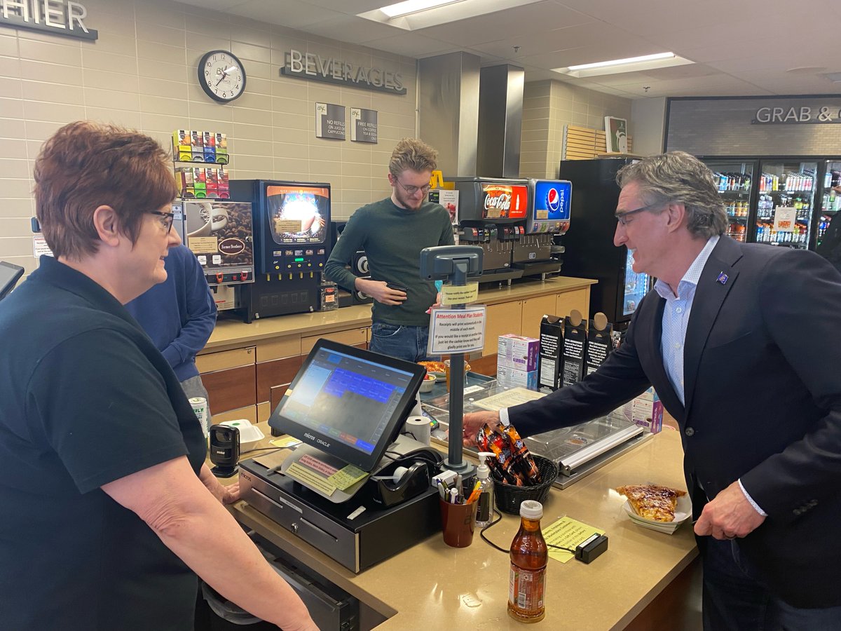 GovDougBurgum's tweet photo. Inspiring to see how innovation at @CA_EmpowerEd is shaping education and helping students on a personal level during the K-12 Coordination Council panel today @Bismarck_State. Grateful to students, like Jesse Kraft, for taking advantage of the flexibility to become choice-ready. https://t.co/XgKPlLSJof