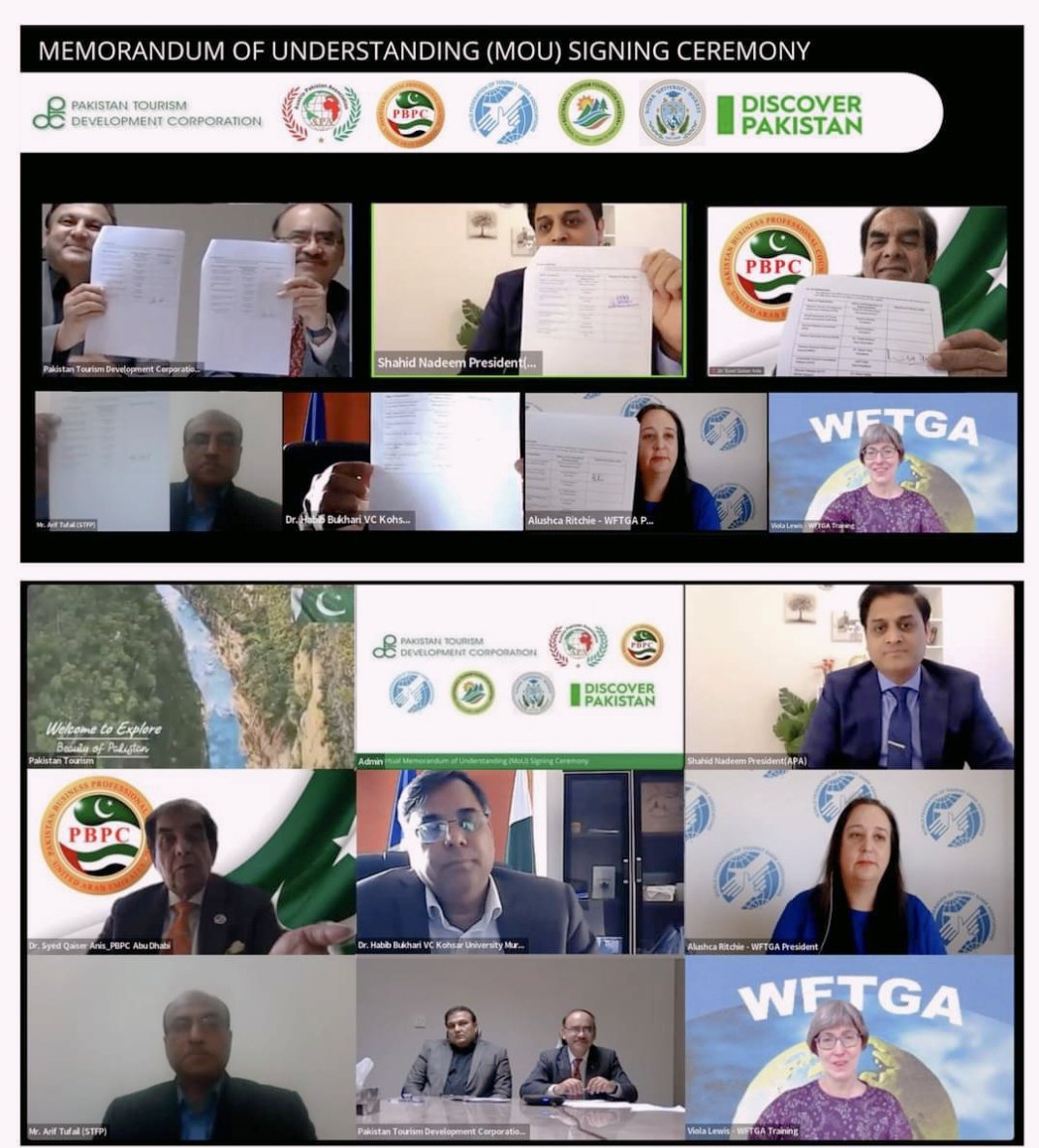 MoU signed under the banner of "Pakistan Tourism Development Conference" an initiative of @AustriaPakistan to trained professional tourist guides for the tourism industry of Pakistan, which will not only create jobs opportunities as well as economic activities in near future 🌏