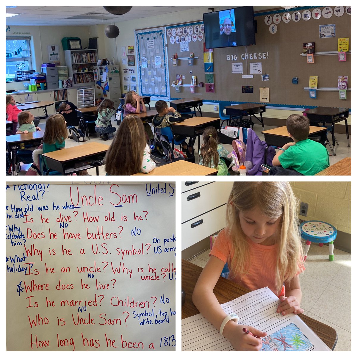 We have been busy researching US symbols using Pepple Go, Epic, and our own expert, <a href="/gutshalln/">Nate Gutshall</a>! Ss were engaged and produced some of their best work! #stretchingourbrains
