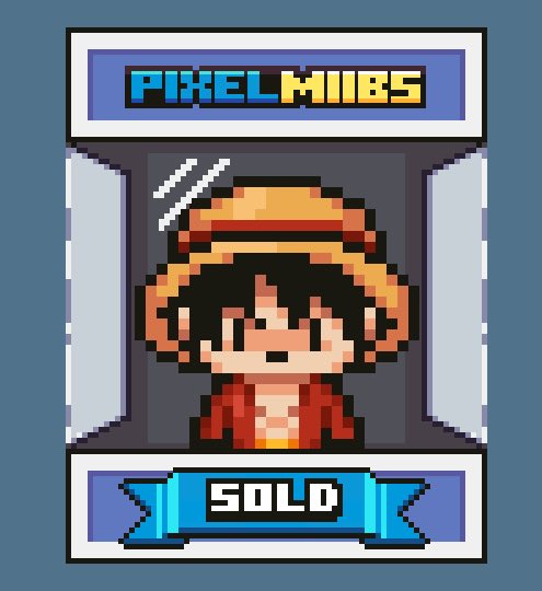 [SOLD] ⭐️ PIXELMIIBS  - #80 ⭐️

What are you waiting for?
Don't miss this opportunity to get yours now.

Check out!! Link in bio

#nft #nftart #nftcollector #nftcommunity #nftartists
#nftcollectibles #nftartgallery #nftartwork #opensea #nftmarketplace