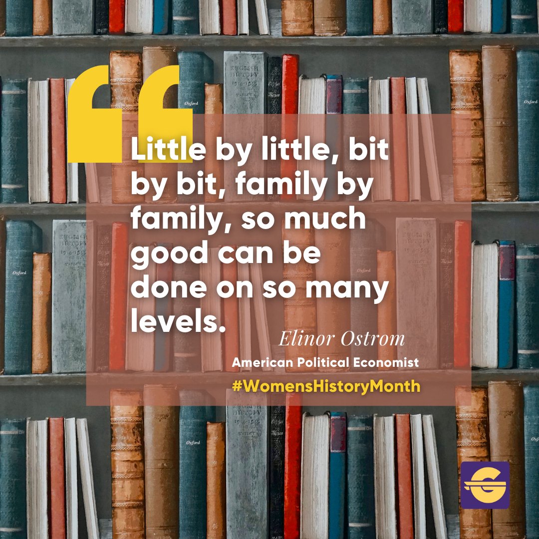 Gilded_app's tweet photo. In honor of #WomensHistoryMonth and we'd like to recognize Elinor Ostrom. Ostrom was the first and only woman ever to receive a Nobel Prize in economics. She received the Nobel Prize in Economic Sciences in 2009. https://t.co/zVsNX87vIB