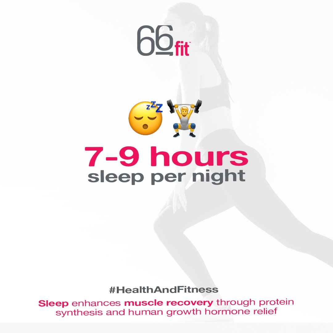 66fitUK's tweet photo. Did you know sleeping between 7 and 9 hours per night is crucial for your body? 🤝
How much sleep do you get per night? Let us know in the comments👇🏻
#sleep #exercise #sleepexercise #fitness #foamroller #gym #recovery #fitnessequipment #pilates #fit #glutes #squats #running https://t.co/2va6J66fPz
