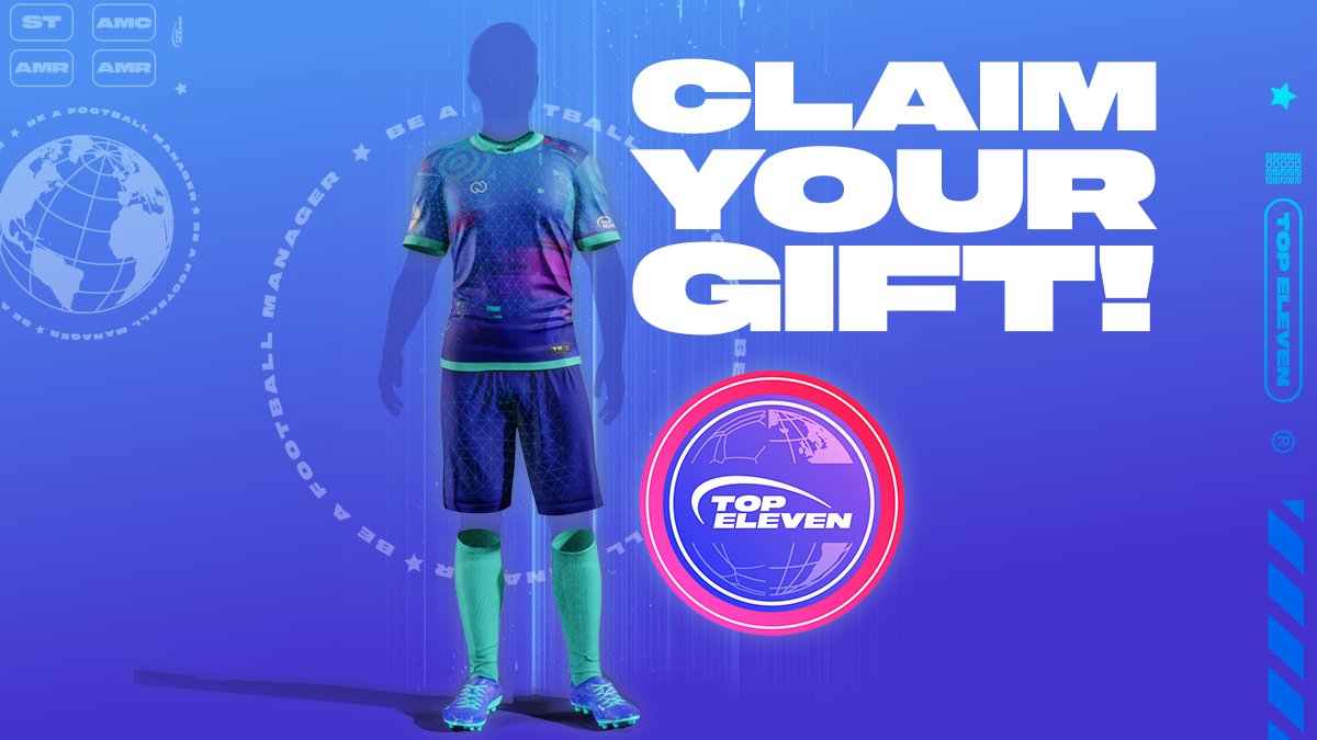 topeleven's tweet photo. Your gift is unlocked! Thank you for your incredible support, Managers! 🙌

Grab the exclusive kit in #TopEleven and give your club a fresh look! 🎁 #TopEleven3D https://t.co/xOFt9GF3TE