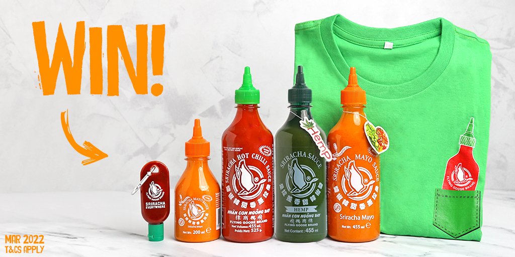 Sriracha_FG's tweet image. FOLLOW + RT for your chance to #WIN this bundle of Flying Goose Sriracha Sauces, perfect for adding a flavoursome flair to your fave dishes!

#Competition #FreebieFriday