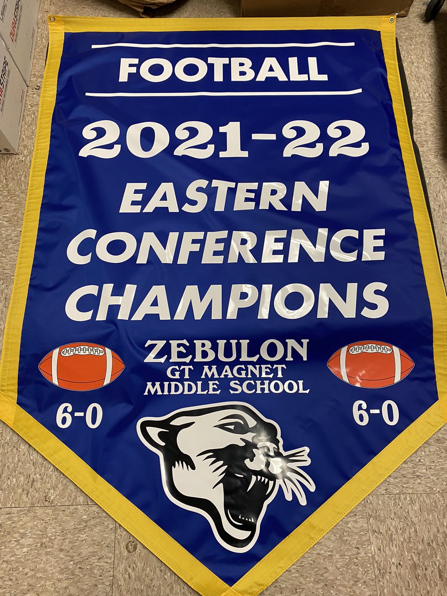 2021-2022 Football 🏈 banner has arrived! Thank you Cabana Banners Inc. for over 30 years of service for our Athletics program. Zebulon Middle School <a href="/ZMS_Athletics/">ZMS Athletics</a> <a href="/ZebulonMS/">Zebulon Gifted & Talented Magnet Middle School</a>