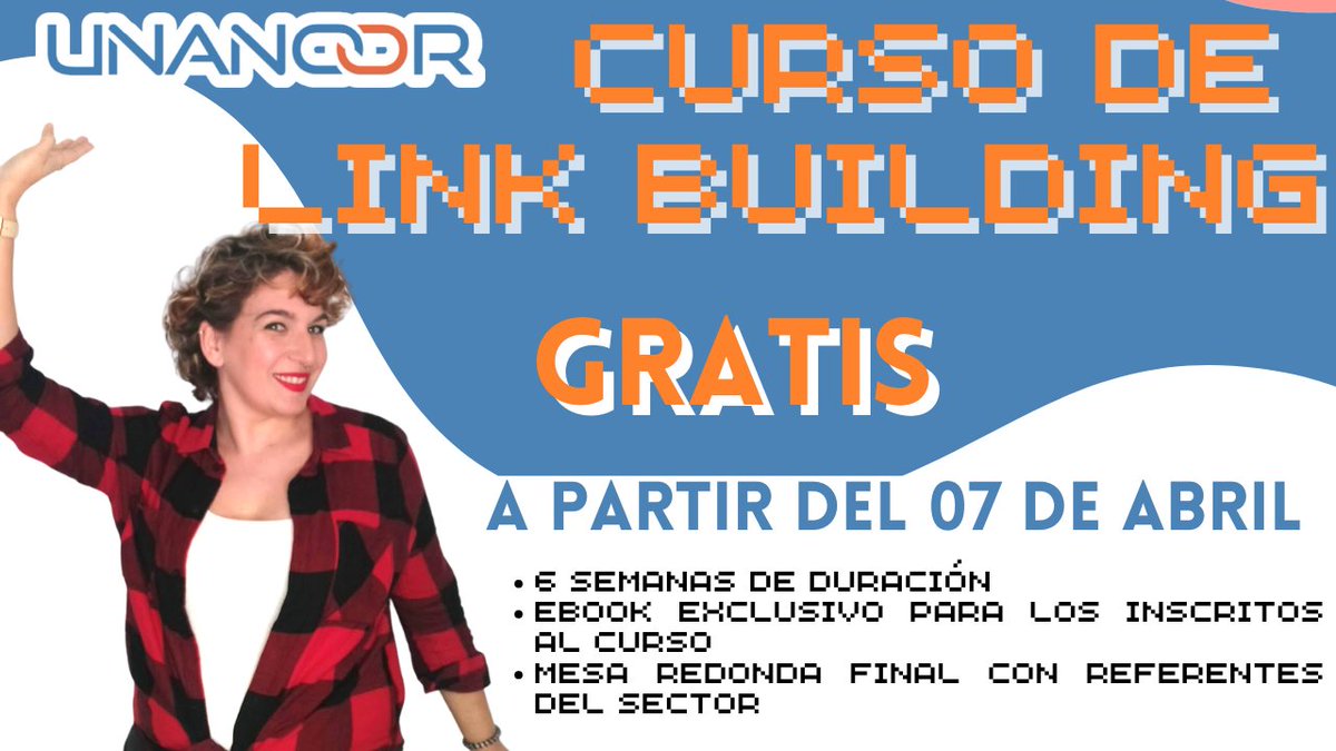 luciayelseo's tweet photo. 💣CURSO GRATIS PARA APRENDER A HACER LINKBUILDING en el canal de @Unancorcom 

🧷Inscríbete: https://t.co/lovHEMmWpL

👉Si te inscribes recibirás un ebook de lo más completo con todo lo que necesitas saber para empezar a trabajar tu popularidad

A ver qué te parecen las clases https://t.co/hihdTmMDSG