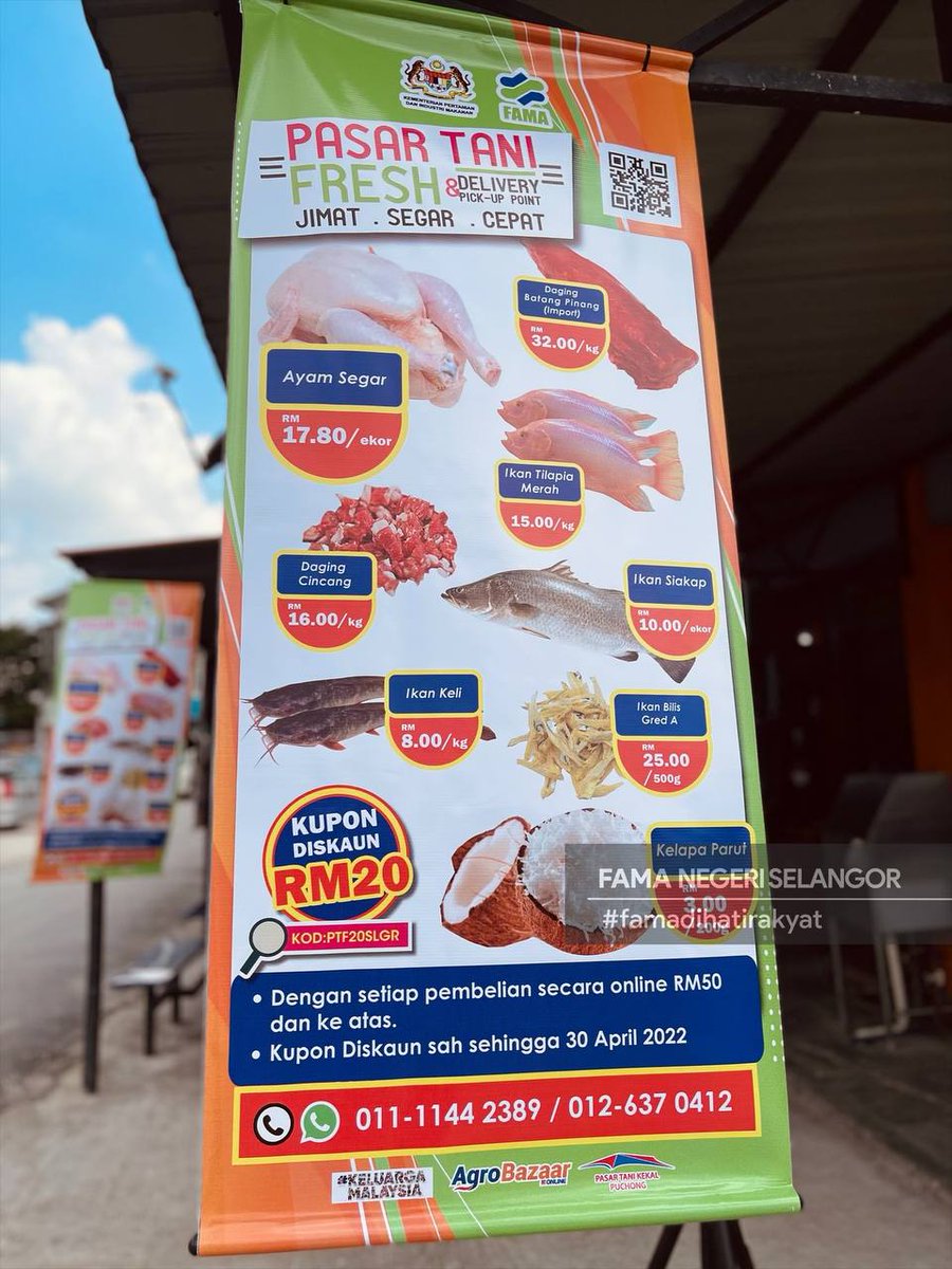 FAMASelangor's tweet photo. 30 Mac 2022 | Rabu | Puchong

Sekitar Program Sambutan Pra Ramadan bersama usahawan Pasar Tani Kekal Puchong yang diadakan di PasarTani Puchong selepas waktu urusniaga. 

Program ini juga turut dihadiri oleh YBrs. Puan Aiada Binti Abdul Rashid, Pengarah FAMA Negeri Selangor. https://t.co/Ndu3cwvX6r
