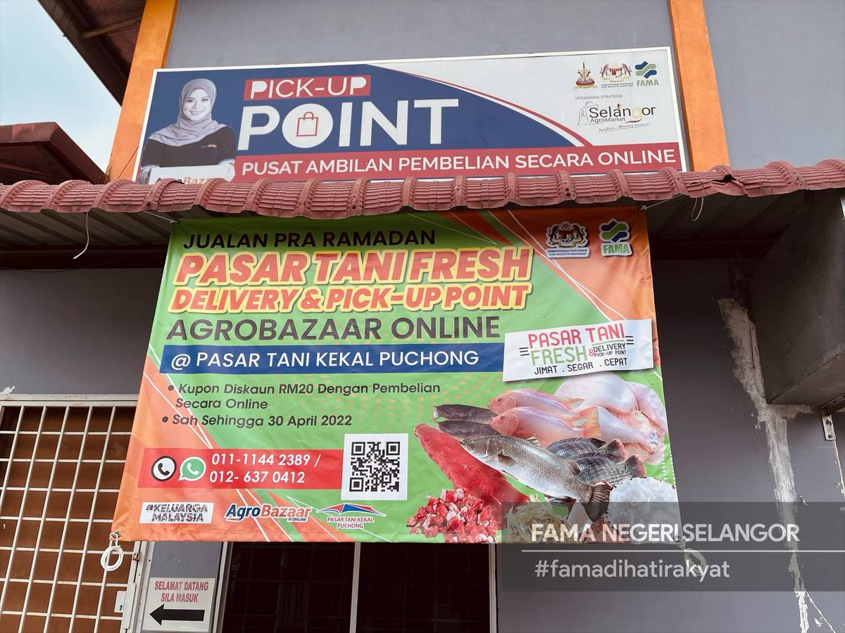 FAMASelangor's tweet photo. 30 Mac 2022 | Rabu | Puchong

Sekitar Program Sambutan Pra Ramadan bersama usahawan Pasar Tani Kekal Puchong yang diadakan di PasarTani Puchong selepas waktu urusniaga. 

Program ini juga turut dihadiri oleh YBrs. Puan Aiada Binti Abdul Rashid, Pengarah FAMA Negeri Selangor. https://t.co/Ndu3cwvX6r