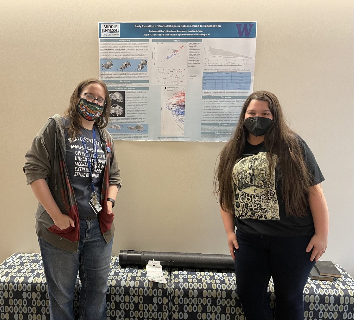 mtsu_biology's tweet photo. Speaking of the BGSA, check out this poster from the Biology Graduate Student Association President, Delaney Gilley! Recently presented at @SICB_ , you can now view it next to the #ArbourLab. π¦@duhh_laney4 @fountainscholar #mtsusciences #morphology #evolution https://t.co/dfaBUNLEe6