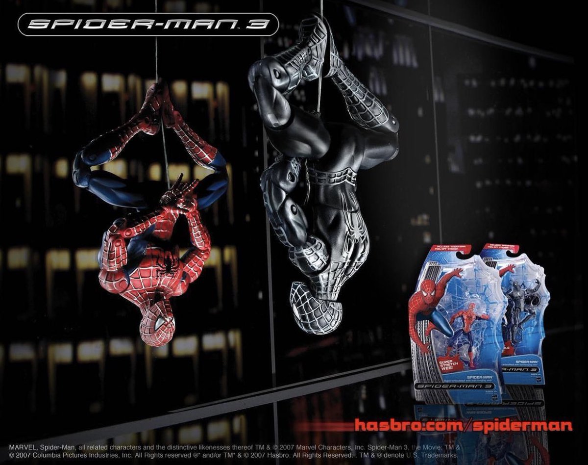RT @REAL_EARTH_9811: Spider-Man 3 (2007) action figures ad https://t.co/2MHkZ65340