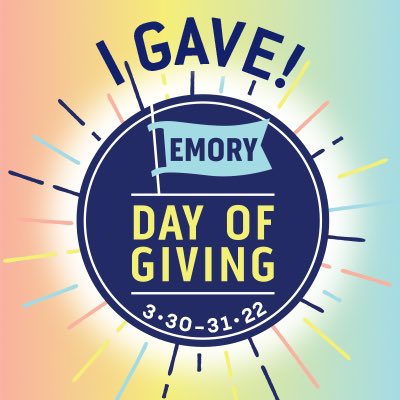 I put my money where my mouth is! Friends who are part of the <a href="/EmoryUniversity/">Emory University</a> and <a href="/CandlerTheology/">Candler School of Theology</a> community, your gifts on #EmoryDayofGiving today and tomorrow make a greater impact! Make a gift to support scholarships, research, and new initiatives at dayofgiving.emory.edu/amb/tiffania