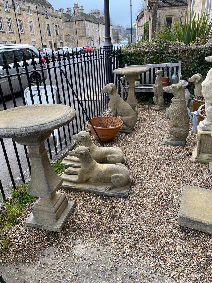 Some fresh garden figures arrived @topbananaantiques