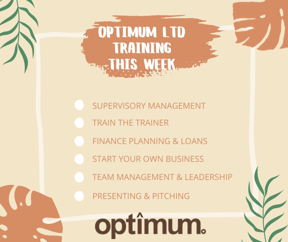 Another Busy week in Optimum and running a number of training workshops with our clients. Many thanks to you all and great to see the #development #upskilling #learning across a various sectors #successisachoice https://t.co/jEFnyendqB