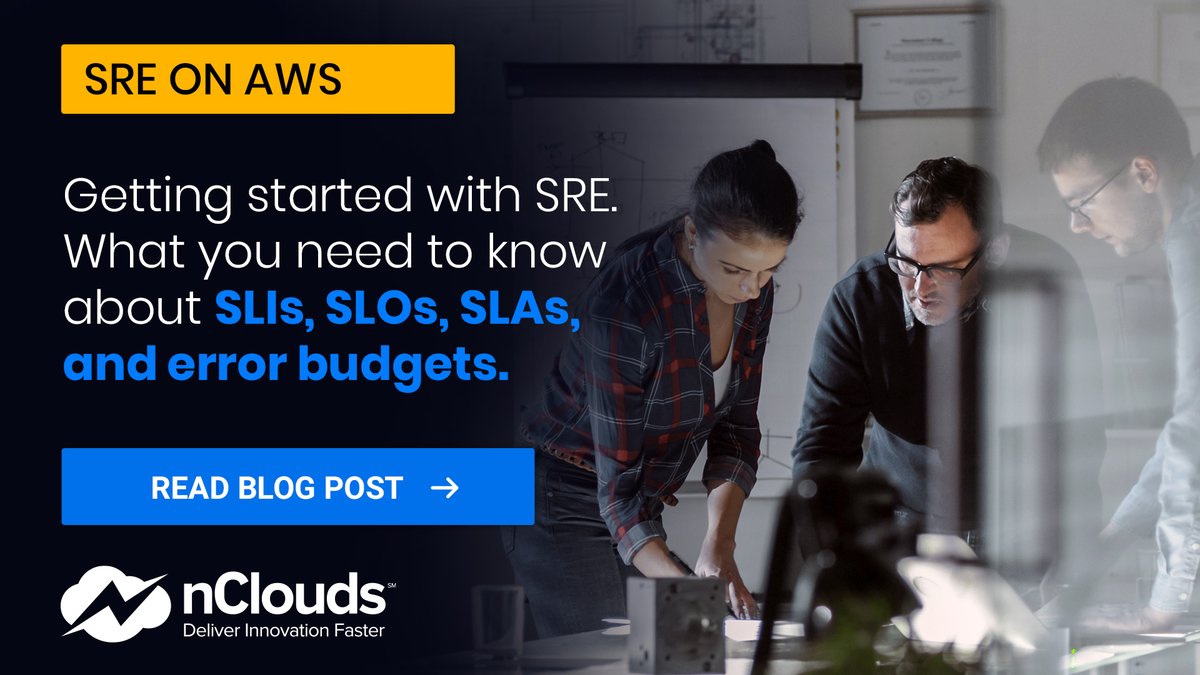 n_Clouds's tweet image. What are the 5 signs that you need to get started with #SiteReliabilityEngineering on #AWS? Learn all you need to know about #ServiceLevelIndicators, #ServiceLevelObjectives, #ServiceLevelAgreements, &amp;amp; #ErrorBudgets. #SRE @AWS_Partners Read the blog hubs.ly/Q016_GRw0