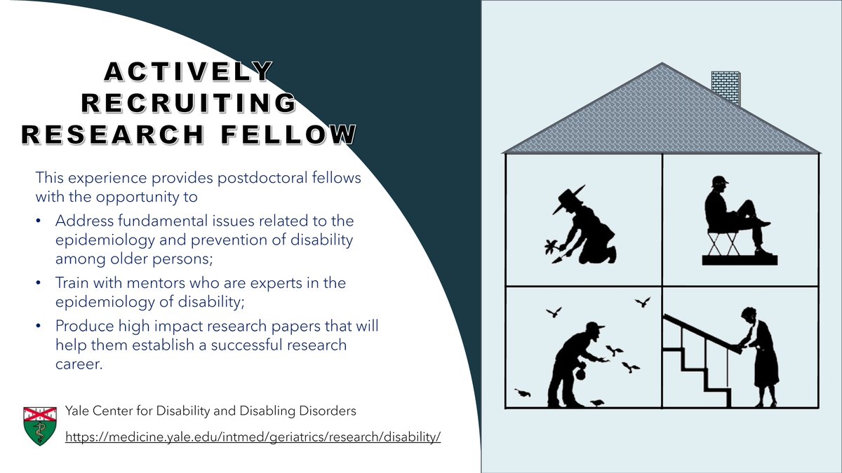 Thomas Gill (@mrdisability) on Twitter photo The <a href="/YaleMed/">Yale School of Medicine</a> Center for Disability & Disabling Disorders led by <a href="/MrDisability/">Thomas Gill</a> is recruiting postdoctoral fellows to work on 2 new NIH-funded projects. Please spread the word: bit.ly/36VUVVA <a href="/Yale_OAIC/">Yale Pepper Center</a> <a href="/PepperOAIC/">The Pepper OAIC Coordinating Center</a> <a href="/YaleSPH/">Yale School of Public Health</a> <a href="/AgingInitiative/">The AGING Initiative</a> <a href="/ClinSTARCC/">Clin-STAR Coordinating Center</a> <a href="/geronsociety/">Gerontological Society of America (GSA)</a> The <a href="/YaleMed/">Yale School of Medicine</a> Center for Disability & Disabling Disorders led by <a href="/MrDisability/">Thomas Gill</a> is recruiting postdoctoral fellows to work on 2 new NIH-funded projects. Please spread the word: bit.ly/36VUVVA <a href="/Yale_OAIC/">Yale Pepper Center</a> <a href="/PepperOAIC/">The Pepper OAIC Coordinating Center</a> <a href="/YaleSPH/">Yale School of Public Health</a> <a href="/AgingInitiative/">The AGING Initiative</a> <a href="/ClinSTARCC/">Clin-STAR Coordinating Center</a> <a href="/geronsociety/">Gerontological Society of America (GSA)</a>