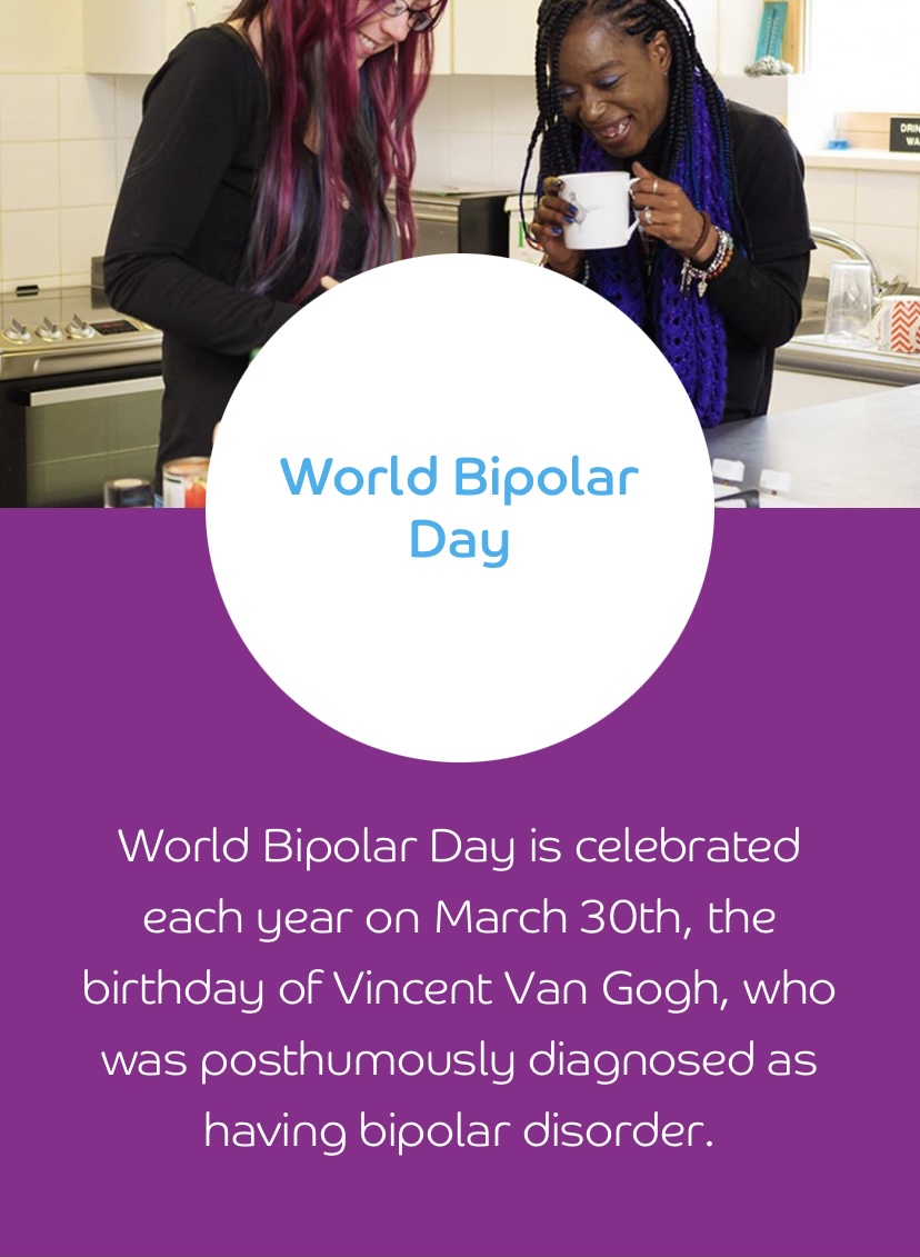 ConsultingDewa's tweet photo. World Bipolar Awareness Day 
March 30th 2022 

The vision of World Bipolar Day is to bring world awareness to bipolar disorders and to eliminate social stigma. Bipolar can have serious effects on someone’s mental health, it is important to educate people. 

#bipolarawareness https://t.co/vgc839H6cl