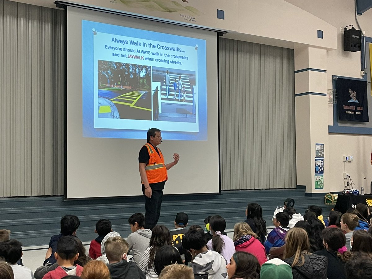 T.H.E. students are learning about Street Smarts today with Mr. Mark. Be safe and aware out there Hawks! #streetsmarts