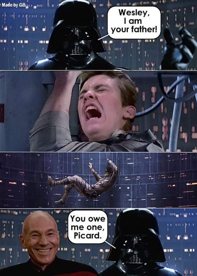 Have a great day #trekfamily 😜😂