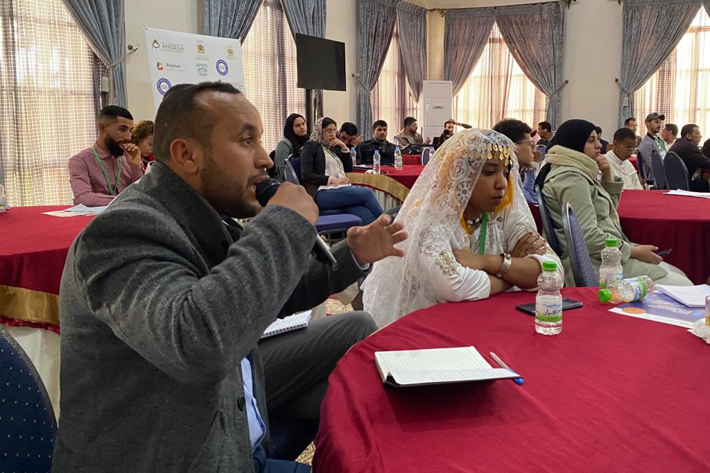 EnabelauMaroc's tweet photo. Clôture en beauté du premier #hackathon des zones oasiennes à #Bouarfa, organisé par le #PAGIE, #AJI, et leurs partenaires, avec une présentation de tous les projets
👏🏻 Bravo à tou·te·s les participant·e·s pour le travail accompli et la qualité des projets !
#EnablingChange #SDGs https://t.co/hcN2u2hca6
