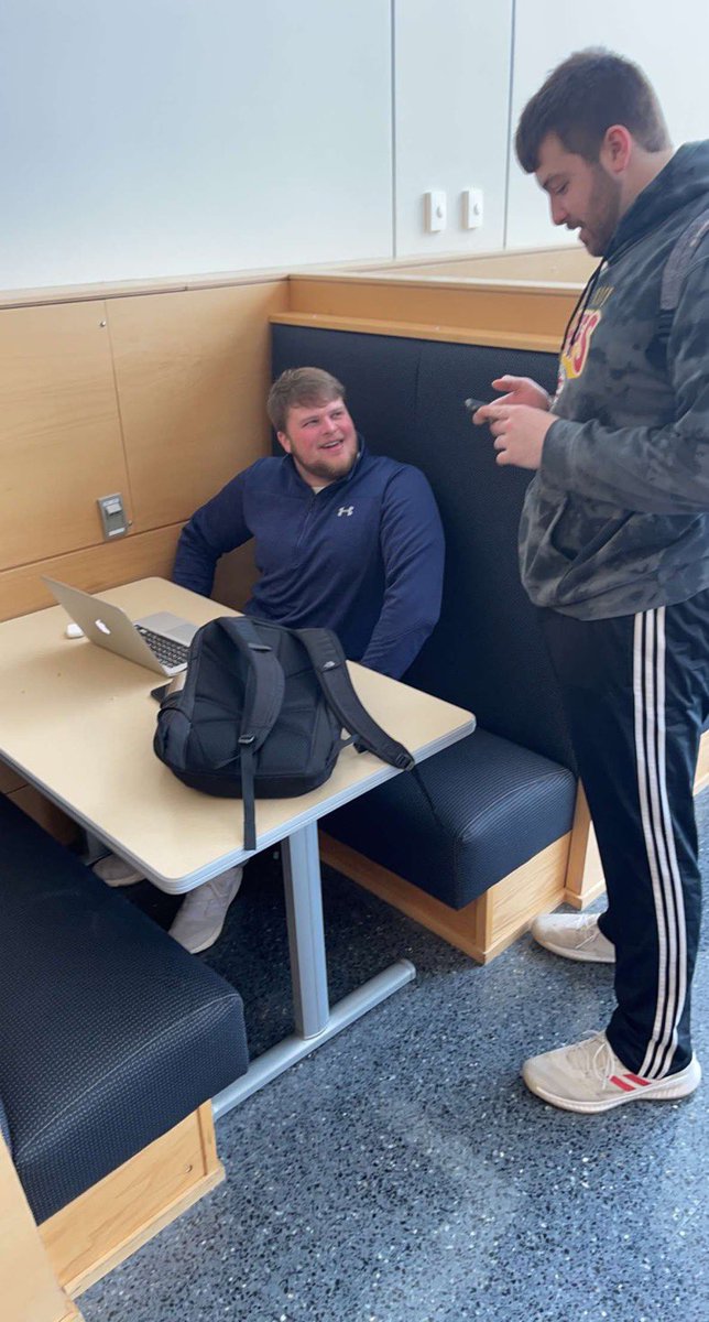 Another #benkohlsspotting 😈 Goofing around with his good buddy <a href="/StroudKel/">Kel Stroud</a> !! 🦛😎🅿️ Couple goofs and gaffs at lunchtime never hurt anyone!! #fansubmission