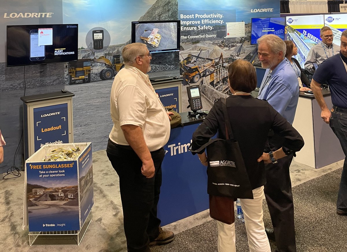 TrimbleCEC's tweet photo. Check out the latest LOADRITE productivity solutions! #NSSGA #AGG1 is live in Nashville's Music City Center. We look forward to seeing you here! Booth 1465. Learn more at https://t.co/ONZZqSIt1U #Trimble #LOADRITE https://t.co/FZFNbCWN6y