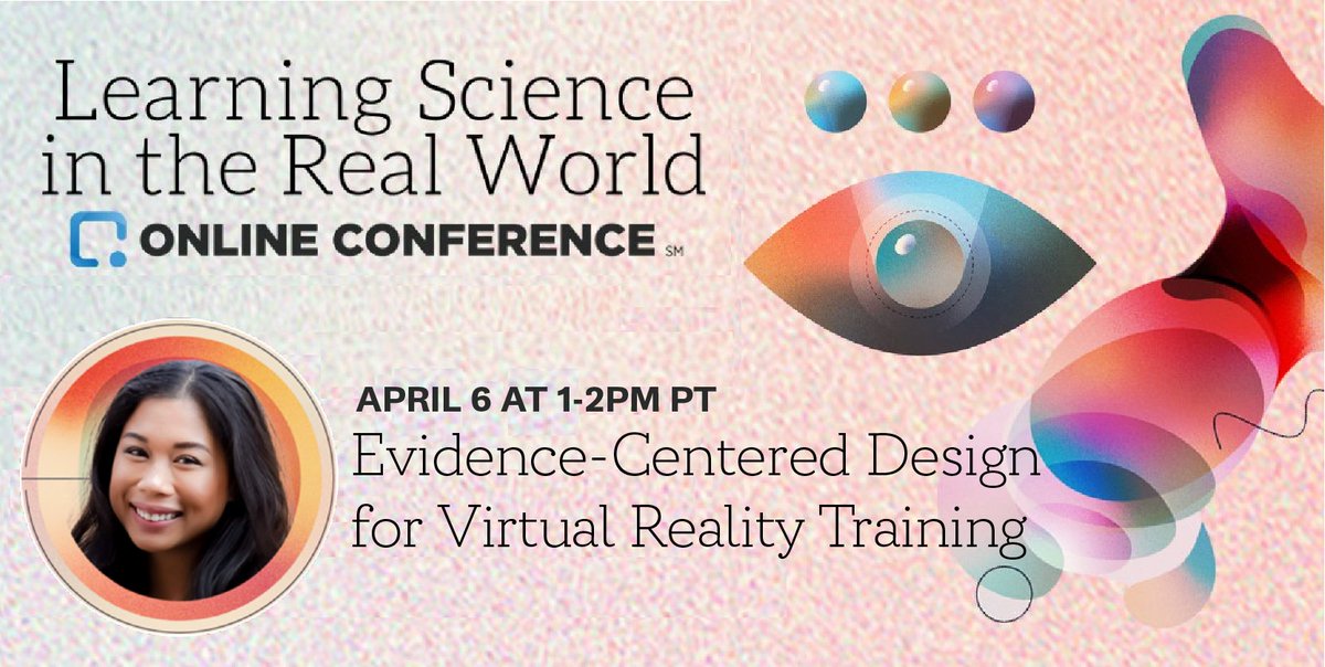 KrisTorrenceLXD's tweet photo. I’ll be discussing Evidence-Centered Design for Virtual Reality Training at @LearningGuild's Learning Science in the Real World Online Conference on April 6 at 1pm PT. Don’t miss out! Register here: https://t.co/JE4DZ4EntS

#OnlineConference #InstructionalDesign #VR #LXD https://t.co/fAqu6bhGvq