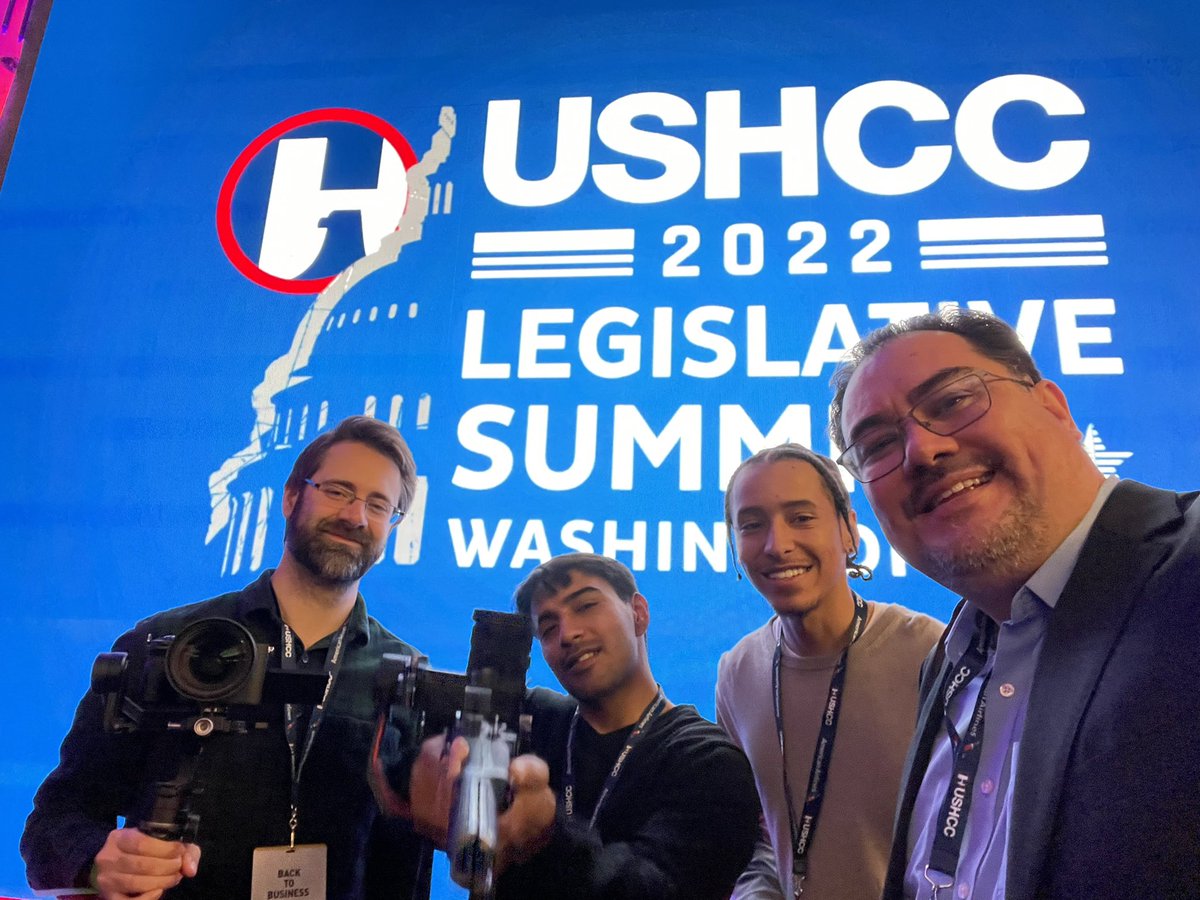 WashDM's tweet photo. Happy and proud to be part of the #USHCClegislative with #TMobilebusiness we are back to business ready to take over! #latinoowned #mediaproduction #filmmakers https://t.co/hTsacf0svX