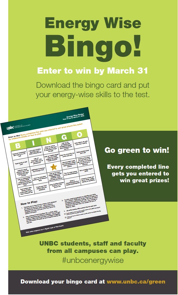 UNBC Sustainability tweet media