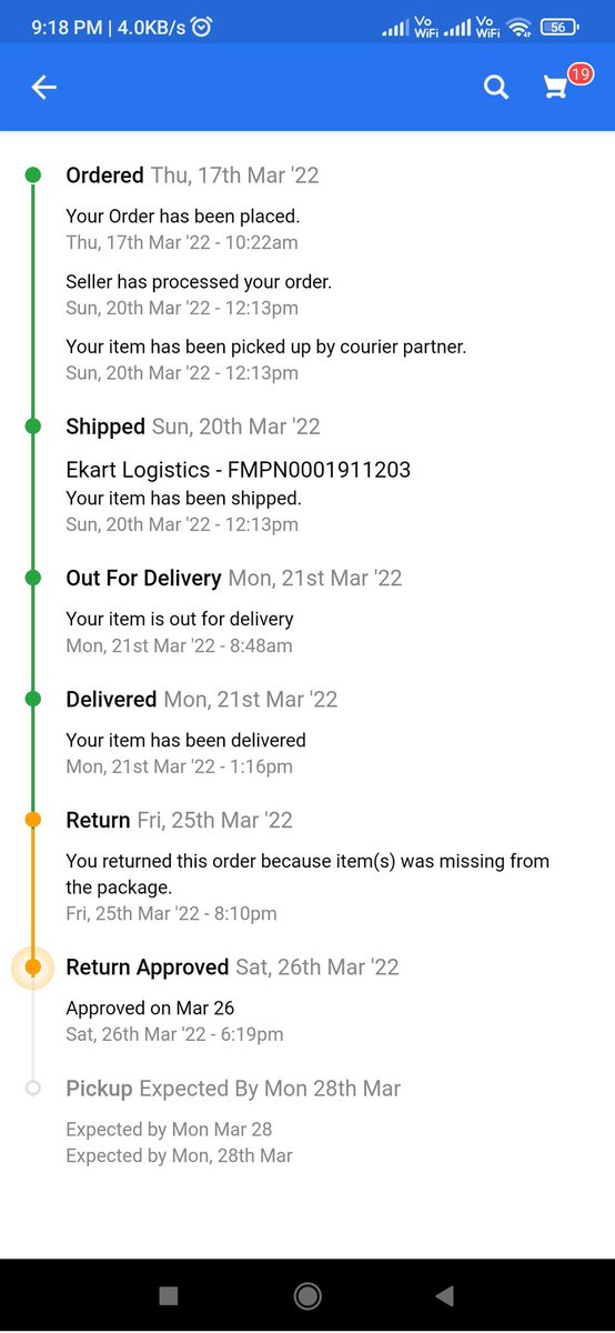preeti_211990's tweet photo. Purchased a dining set Order Id: OD224434750230182000 on 17 March 2022. The part of the product was missing on delivery and not picking up the product for replacement after continuos follow up. Worst experience #Flipkart #flipkartsupport 
raised complaint  https://t.co/h3apA65I9w https://t.co/xqmiHvm8Wz