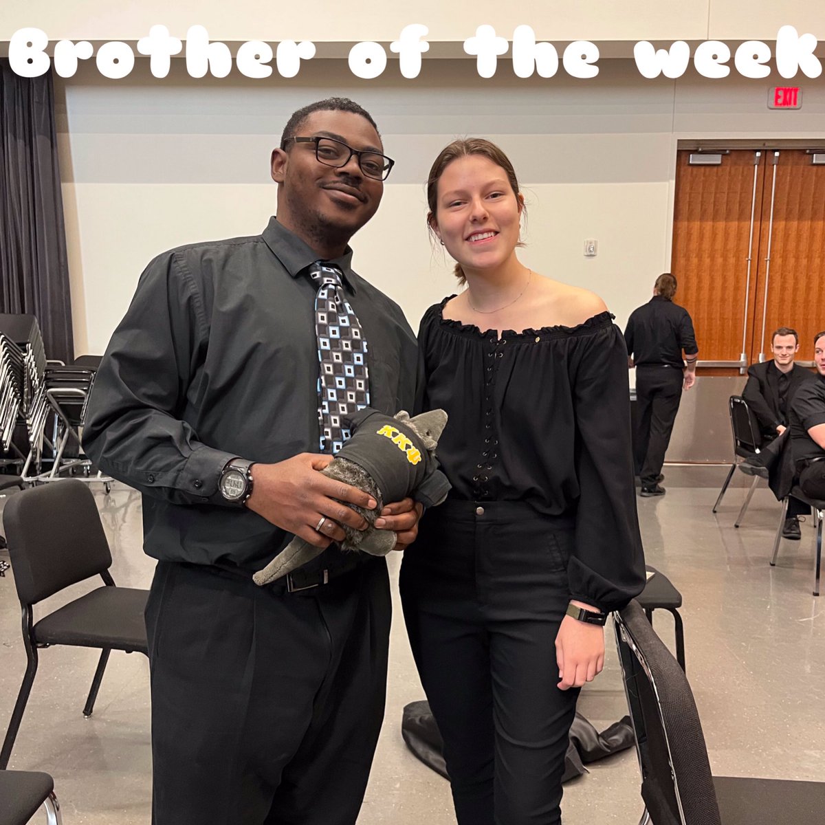 We would like to congratulate our most recent two brothers of the week, Andrea Schuele and Gerald Denson Jr. Both of these brothers have been putting so much work in for the growth of our chapter and truly striving for the highest. We love you both so much!💙🤍 #AEA