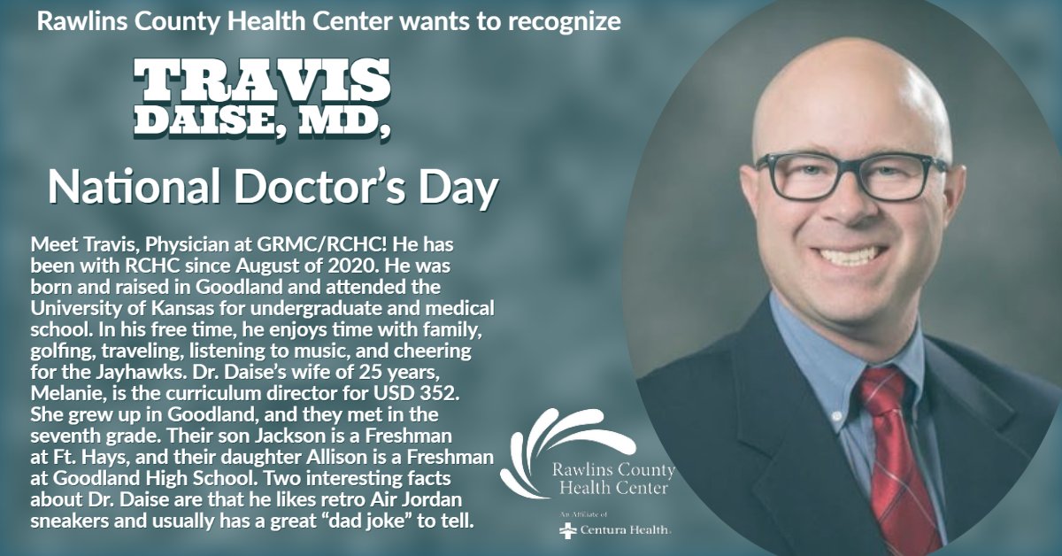 Thank you, Dr. Robbins and Dr. Daise, for your exceptional care and support for our community! Happy National Doctor's Day! #NationalDoctorsDay #ruralhealth