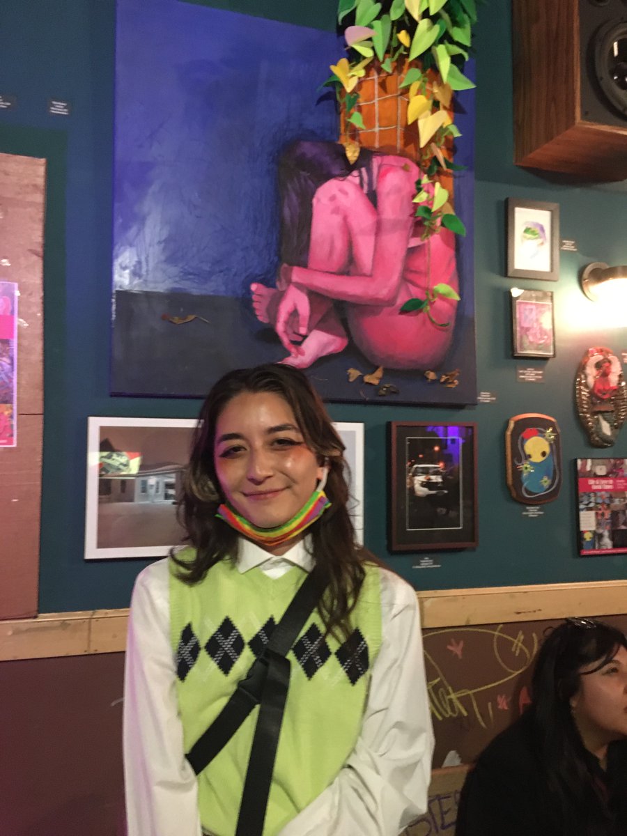 AnySquared's tweet photo. It was great to see everyone the art reception event on for AnySquared’s Life & Love in Covid Times exhibit at @coleschicago. See the exhibit through May 2022! Thanks to all the artists for sharing their work! #anysquared #logansquare #artexhibit #chicagoart #logansquare https://t.co/Knwf0axppt
