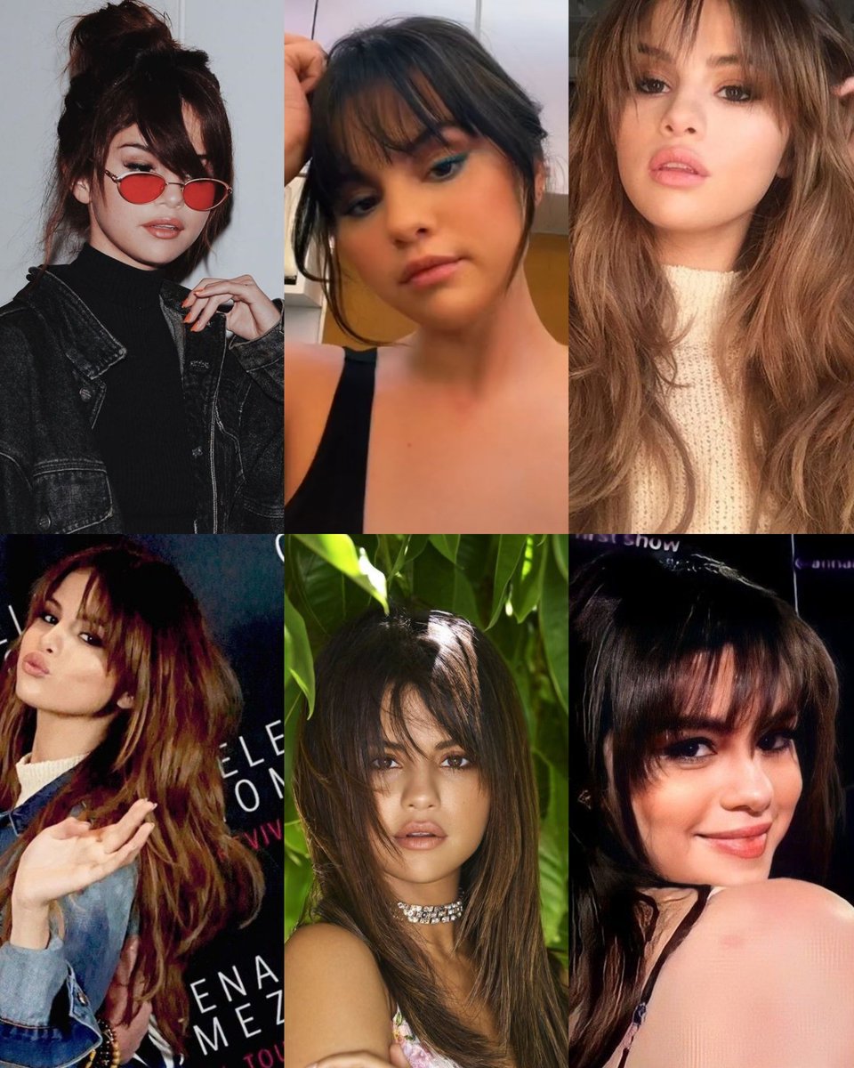 fetishxsel's tweet photo. Selena Gomez with bangs https://t.co/7PrkR1VpH5