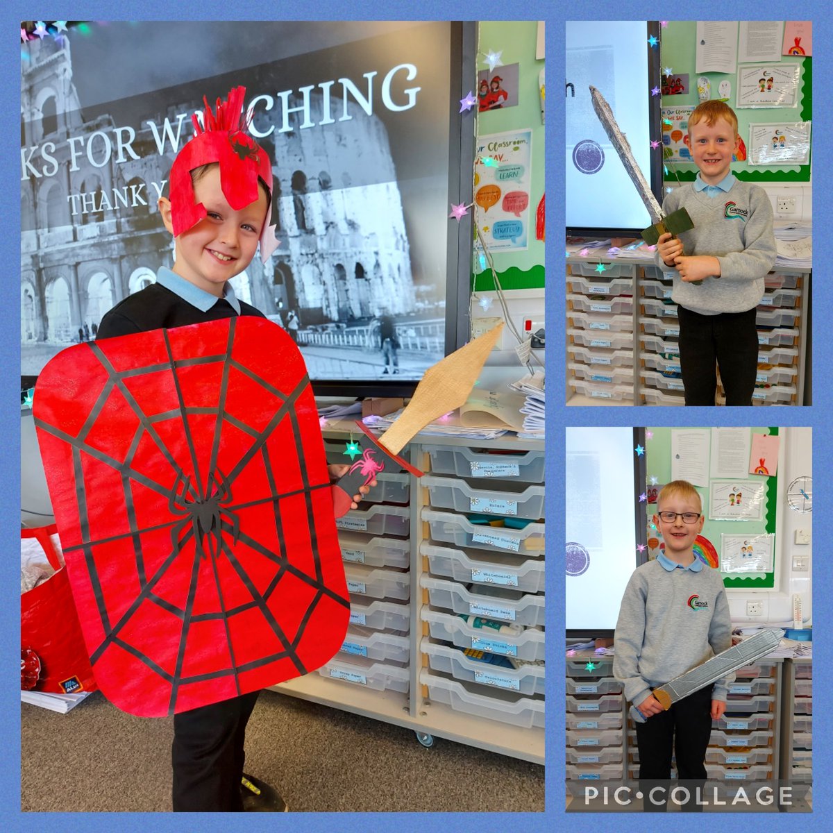GarnockPrimary's tweet photo. Thank you to all of the P3/4 pupils who took part in The Romans Homework Challenge and did a talk on what they made. So much creativity and enthusiasm from them (& their helpers at home!) #theromans #homeworkchallenge #creativity https://t.co/35FWr0rLgG