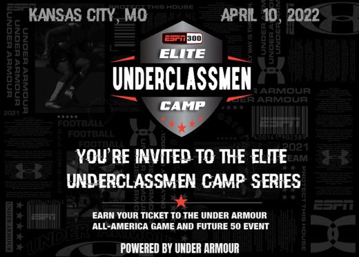 Blessed to have earned an invite to the <a href="/TheUCReport/">Billy Tucker</a> camp! Thank you to <a href="/CraigHaubert/">Craig Haubert</a> for the opportunity to compete. <a href="/DemetricDWarren/">Demetric D. Warren</a> <a href="/jeremycrabtree/">Jeremy Crabtree</a> @Rivals_Clint <a href="/AllenTrieu/">Allen Trieu</a> <a href="/JPRockMO/">JP Rock</a> <a href="/lhscougarfb/">Lutheran-SC Football</a>