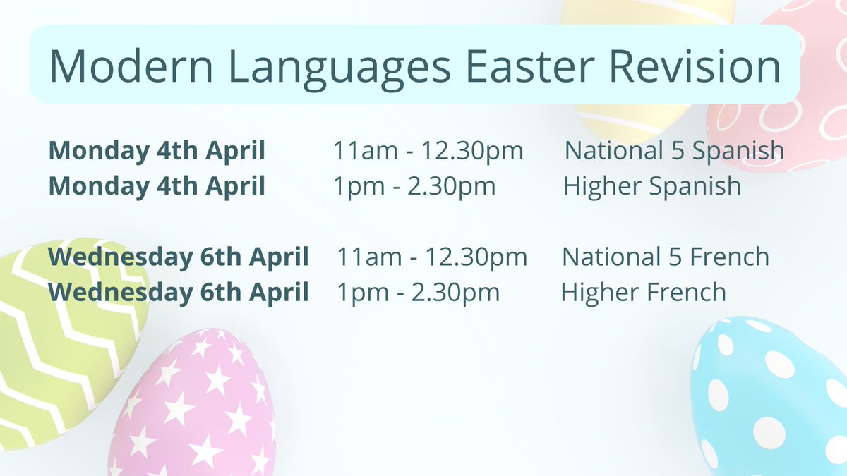 JohnstoneHighML's tweet photo. Easter Revision School reminder: https://t.co/tYb0z4d1cu
