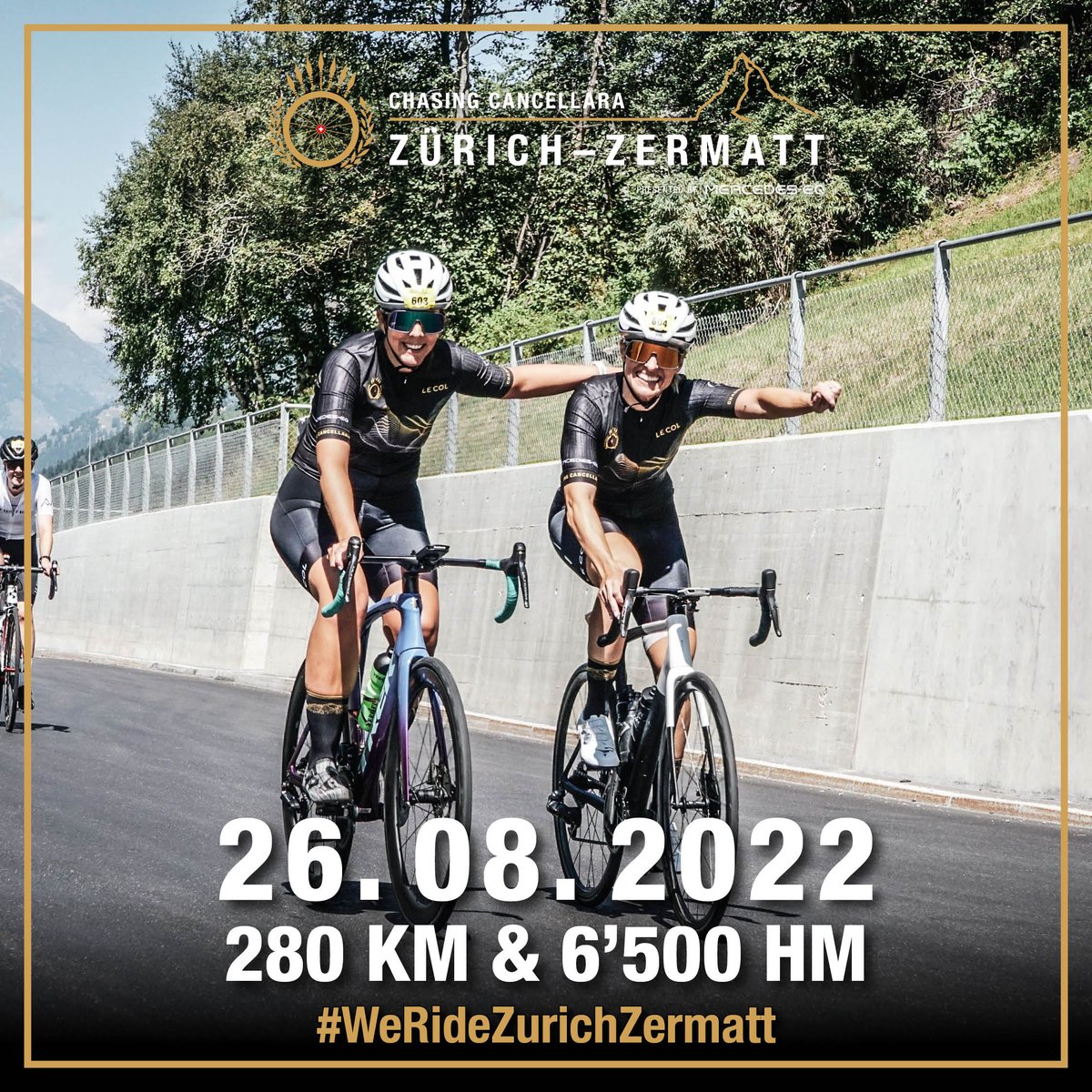 💥 The ultimate challenge for summer 2022: Zurich–Zermatt on August 26.
The Ultrafondo leads over 280 km and around 6’500 metres of altitude across Switzerland, with the Glaubenbielen, Brünig and Grimsel passes on the programme.⛰
❗️Sign up: chasingcancellara.com/zurich-zermatt