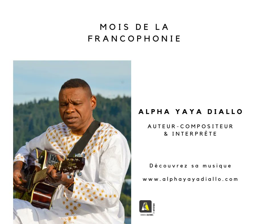 Pour clore la série de portraits du #moisdelaFrancophonie, nous vous présentons aujourd’hui 𝐀𝐥𝐩𝐡𝐚 𝐘𝐚𝐲𝐚 𝐃𝐢𝐚𝐥𝐥𝐨, guitariste, chanteur et compositeur de musique du monde. Rendez-vous sur nos pages Facebook et Instagram pour lire la suite. #serieportraits