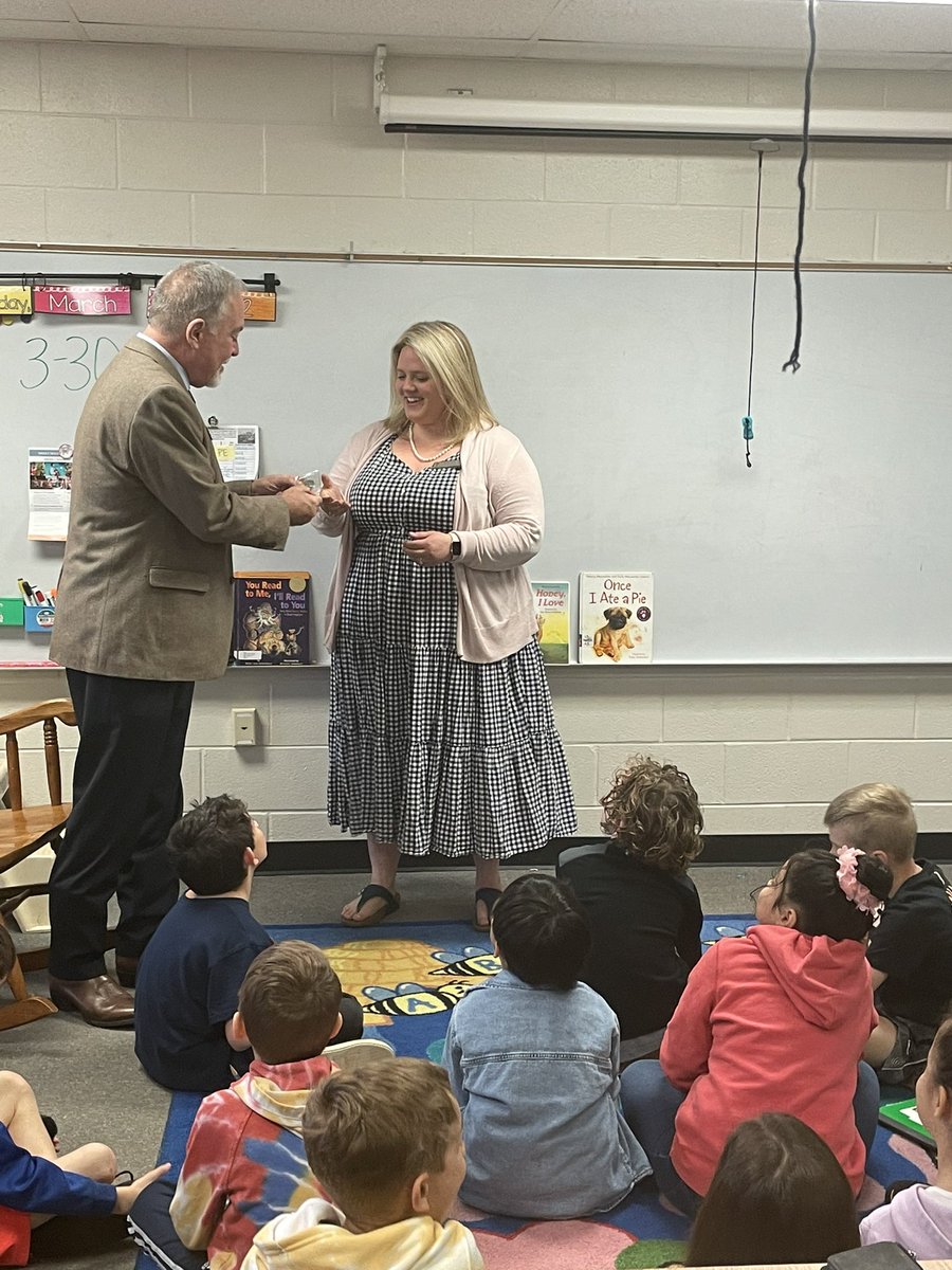 Congratulations to Katie Blum for being selected as a top ten finalist for GA Teacher of the Year. A special thank you to Superintendent Woods, GCPS Superintendent Watts, Assistant Superintendent McCain &amp; GA Representative Bonnie Rich for honoring her today!  <a href="/GwinnettSchools/">Gwinnett Co. Schools</a>
