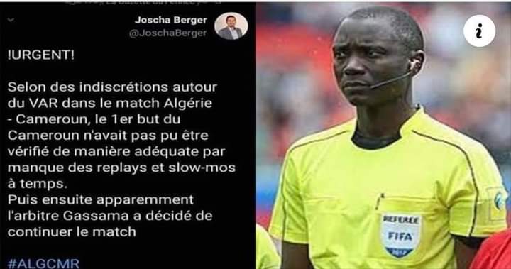 KhlwdNsr1's tweet photo. @FIFAWorldCup @adidasfootball #الماتش_يتعاود
#الجزاير_الكاميرون
Quel honte ! Un match où l'injustice était plus visible que la lumière du jour. L'arbitre a fait preuve d'un tel manque de professionnalisme que le match n'avait aucun sens.
Si le FIFA n'a rien faire ça sera une preuve de complicity https://t.co/RqDTwlKmTJ