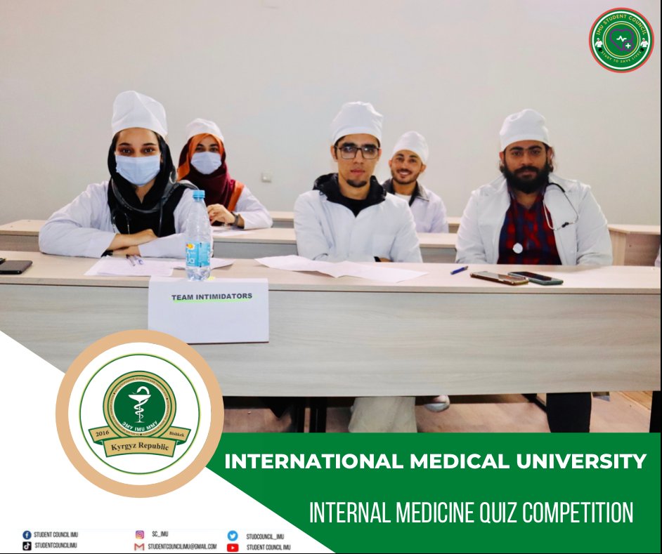 studcouncil_imu's tweet photo. 29-03-2022
Quiz Competition  
Intra Department Quiz Competition was organised by the Pakistani professor Dr Ammar Rafique Department of Internal Medicine.
Team dynamic's from 6th Semester bagged first position.
#studententcouncil 
#InternationalMedicalUniversity https://t.co/MW2eS12XHT
