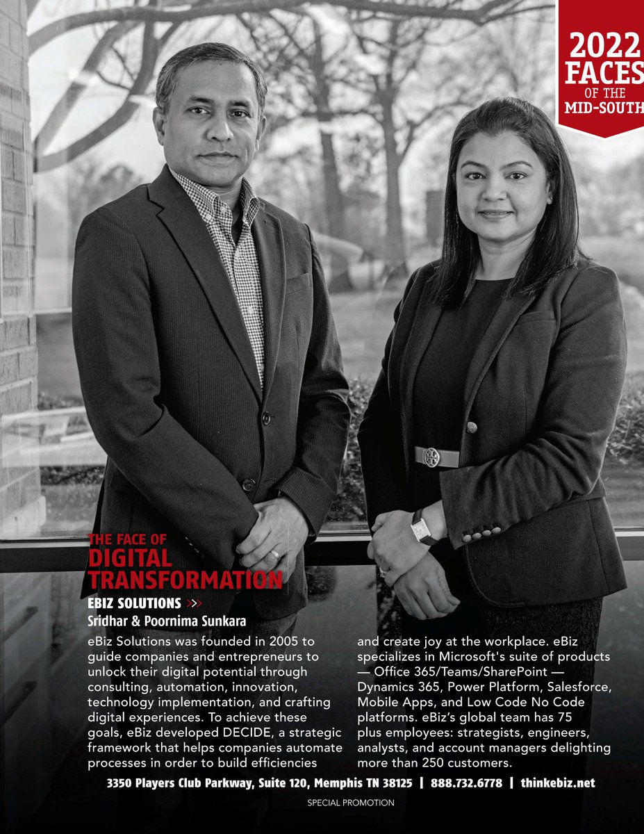 We’re honored to be featured on <a href="/MemphisMagazine/">Memphis Magazine</a>'s Faces of the Mid-South. 
Thank You #MemphisMagazine! #faceofthemidsouth #Memphis