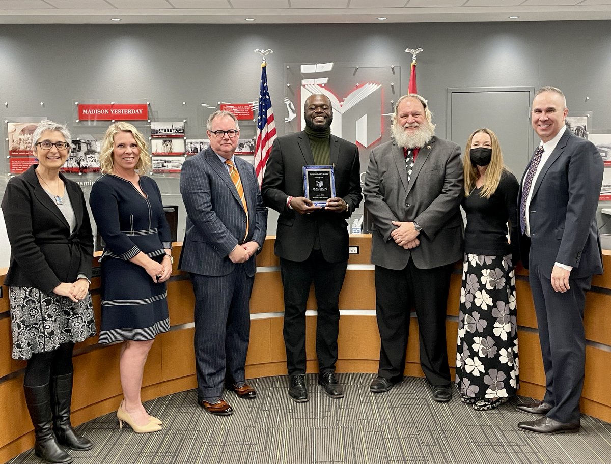 MadisonAZ's tweet image. Join us in recognizing Jeremiah McLaurin, Coach and Special Education Paraprofessional, at Madison Simis Elementary for receiving the Shining Star Award! Coach Jay’s willingness to try new things is a perfect example of learning and leading in an ever changing world. Congrats!🌟